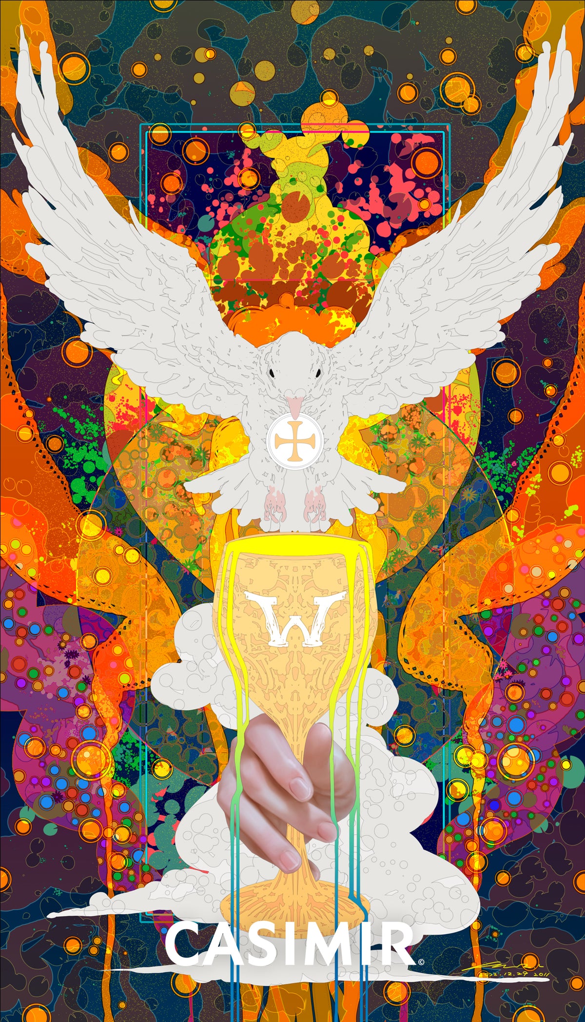 聖杯王牌｜Ace of Cups｜CASIMIR｜版畫