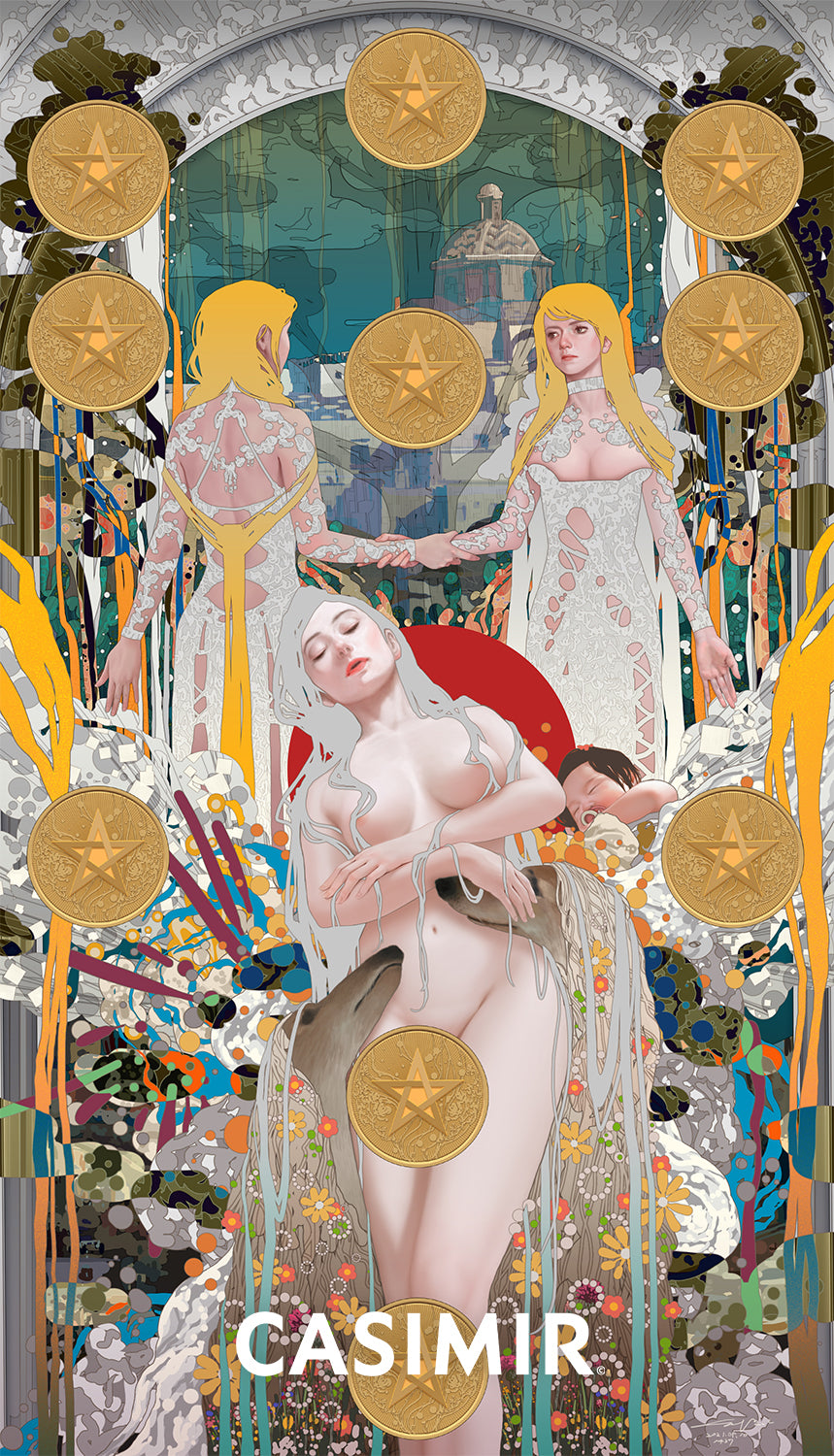 錢幣十｜Ten of Pentacles｜CASIMIR｜版畫