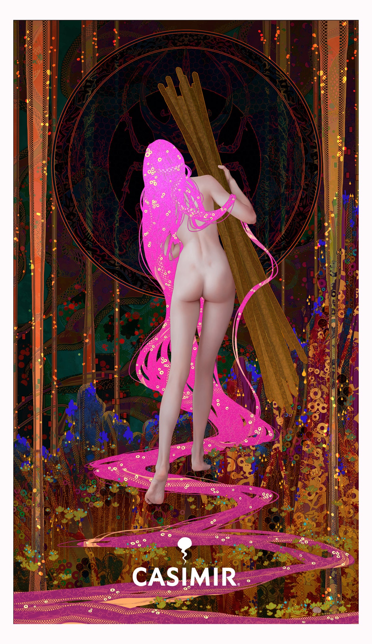 權杖十｜Ten of Wands｜CASIMIR｜版畫