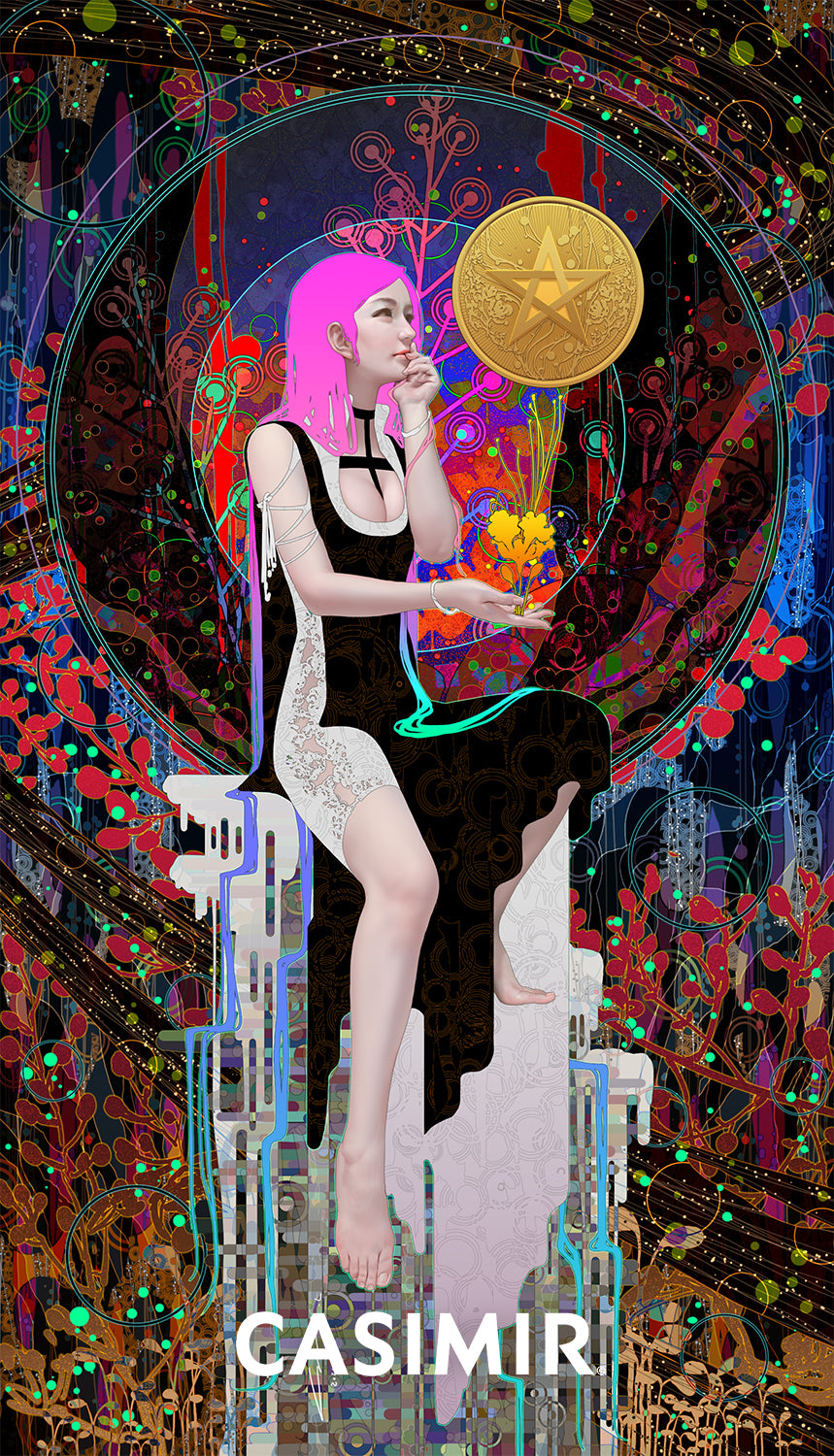 錢幣侍者｜Page of Pentacles｜CASIMIR｜版畫
