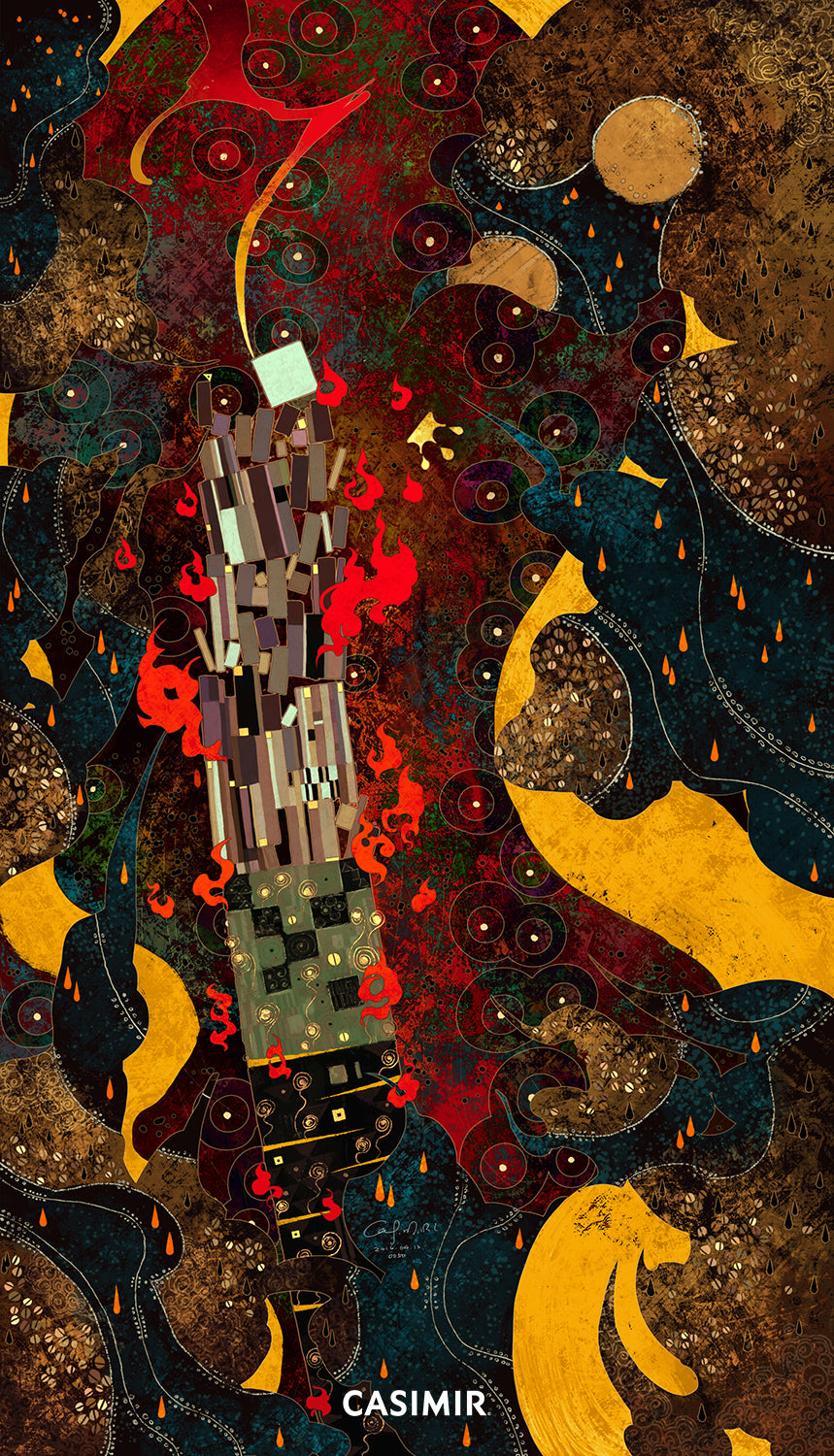 XVI 高塔｜The Tower｜CASIMIR｜版畫
