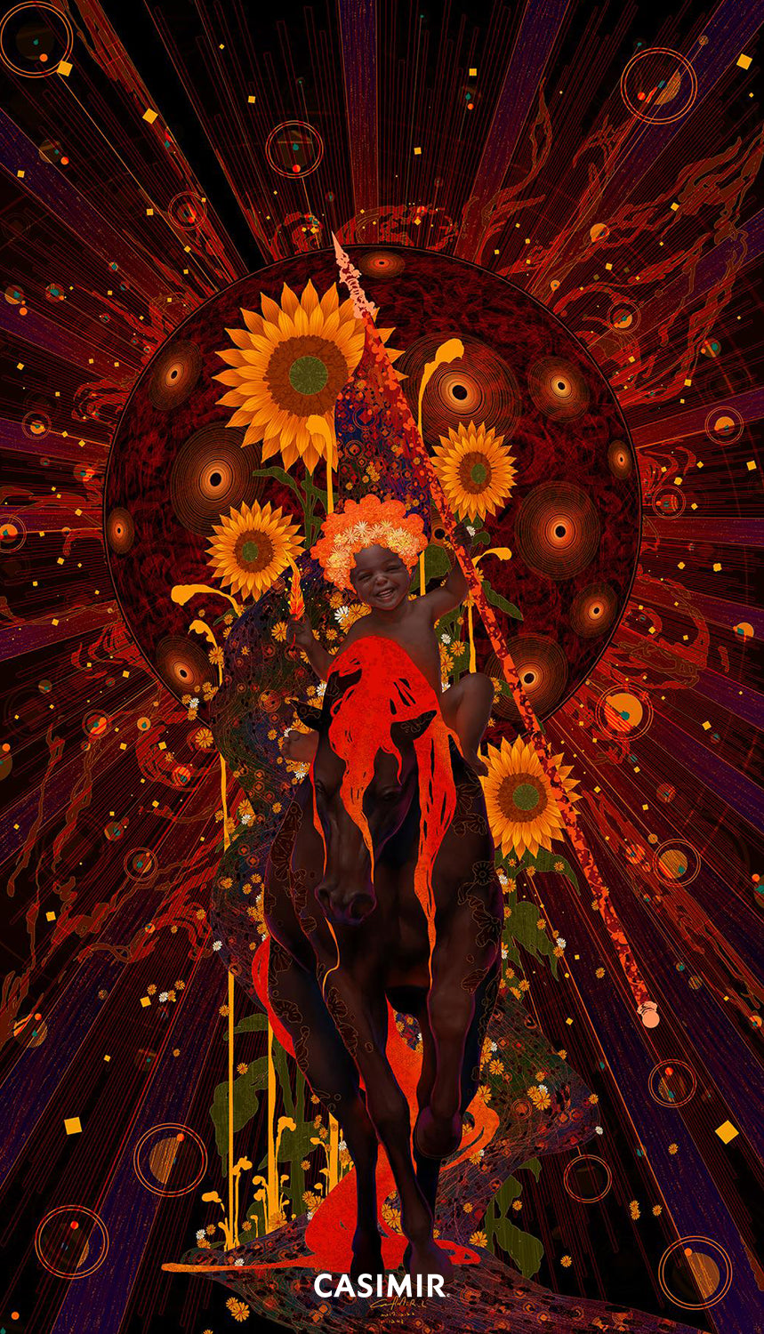 XIX 太陽｜The Sun｜CASIMIR｜版畫