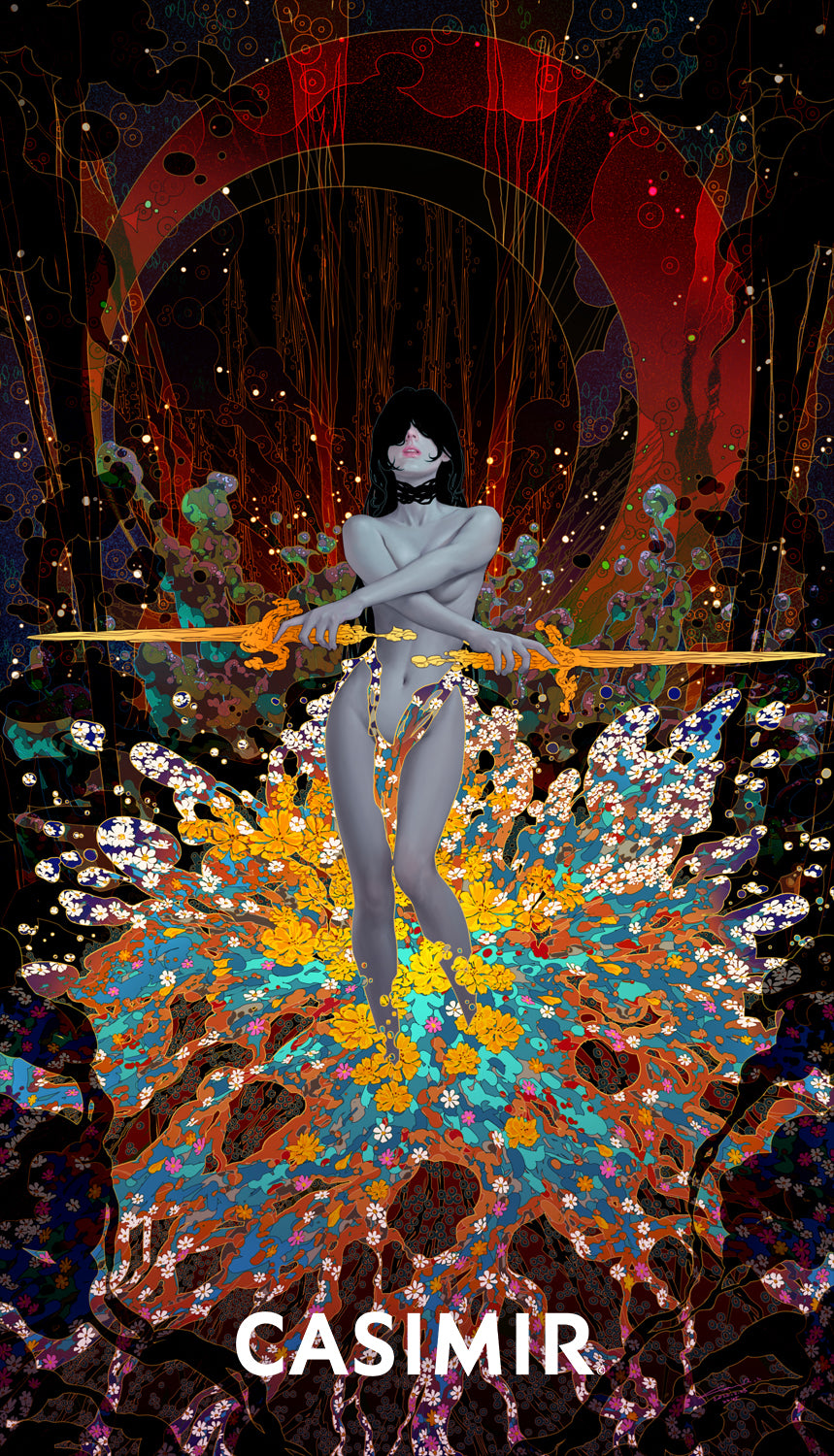 寶劍二｜ Two of Swords｜CASIMIR｜版畫