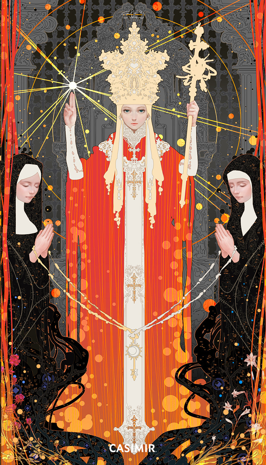 V 教皇｜The Hierophant｜CASIMIR｜版畫