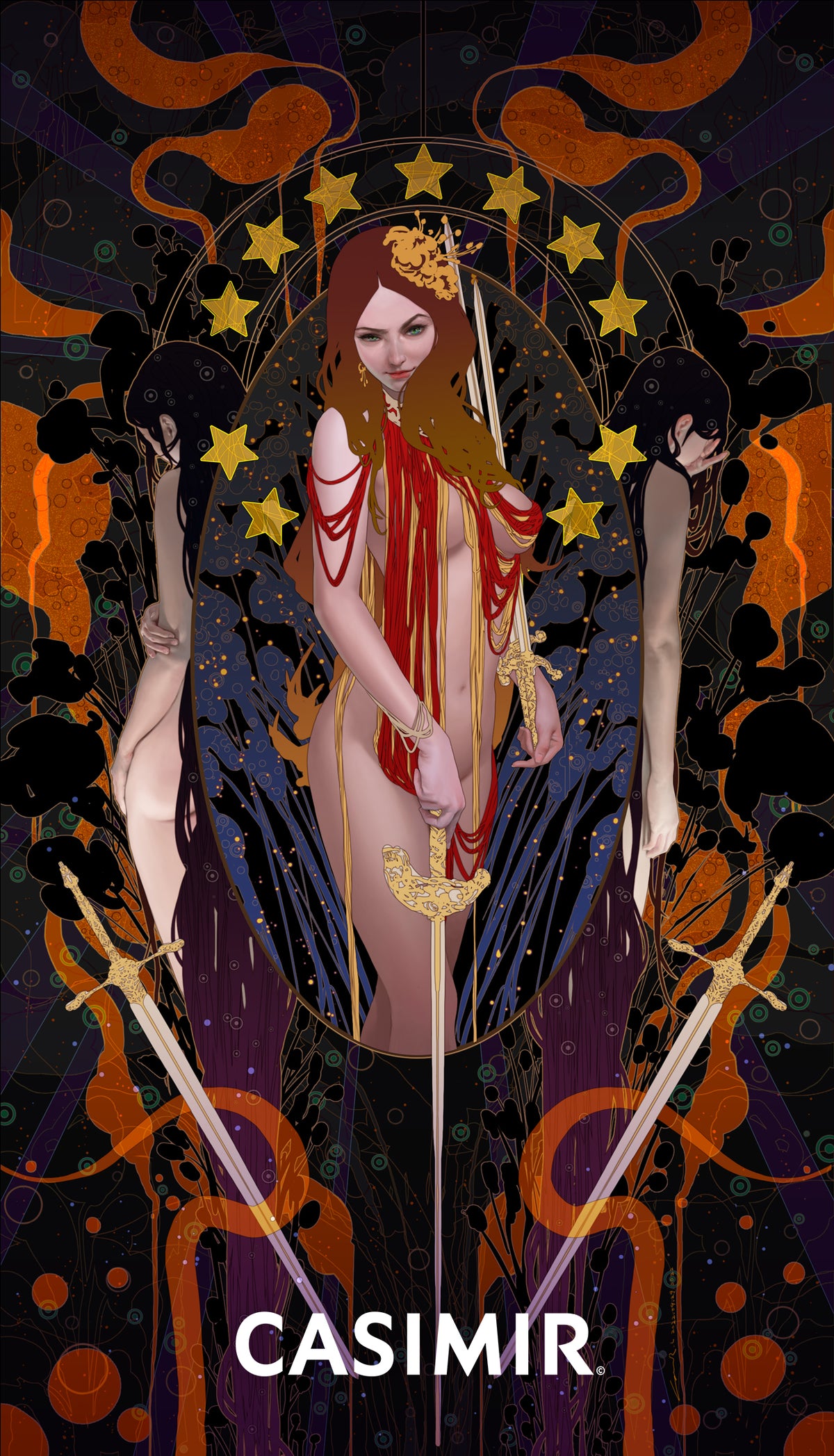 寶劍五｜Five of Swords｜CASIMIR｜版畫