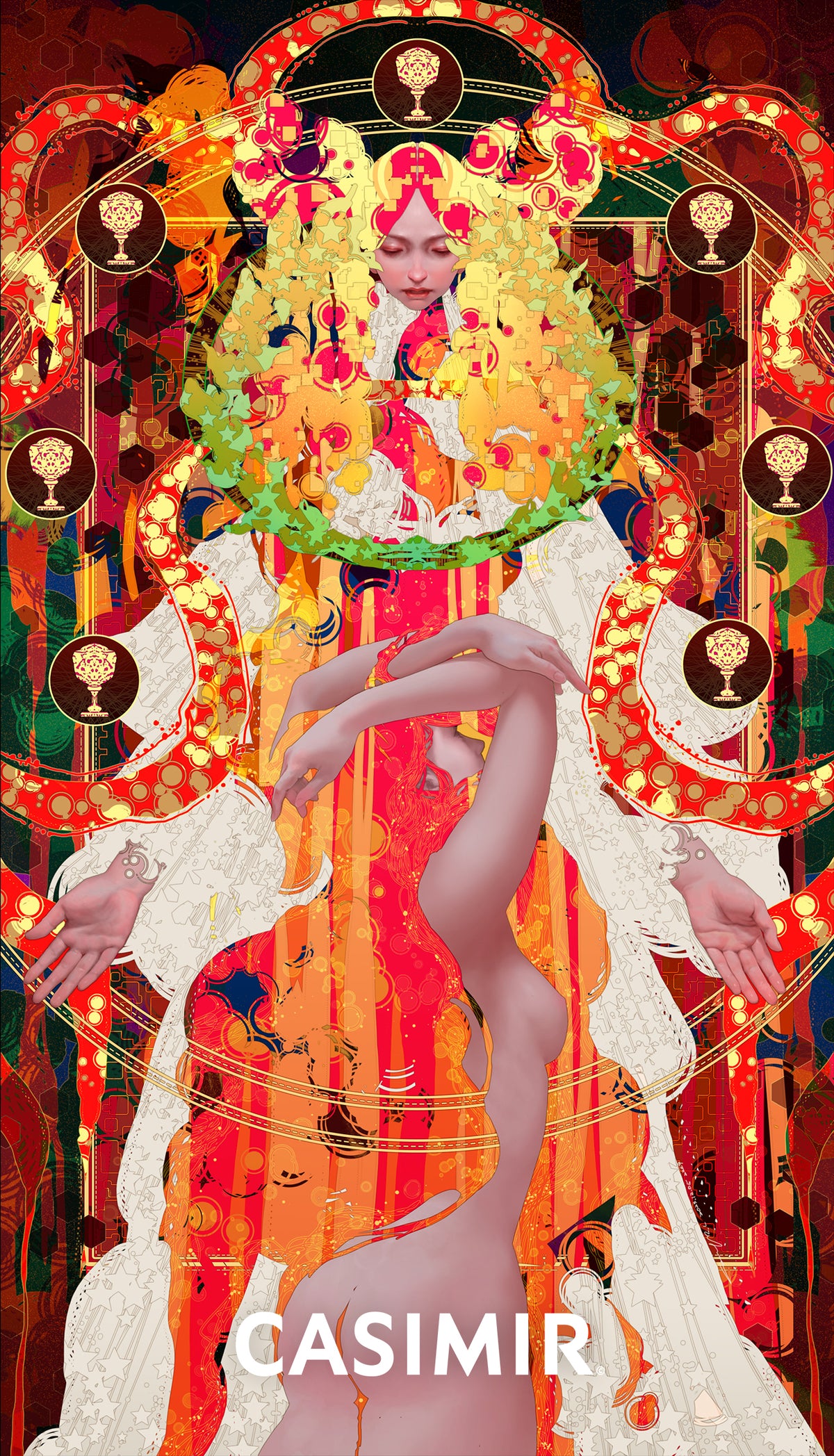 聖杯七｜Seven of Cups｜CASIMIR｜版畫