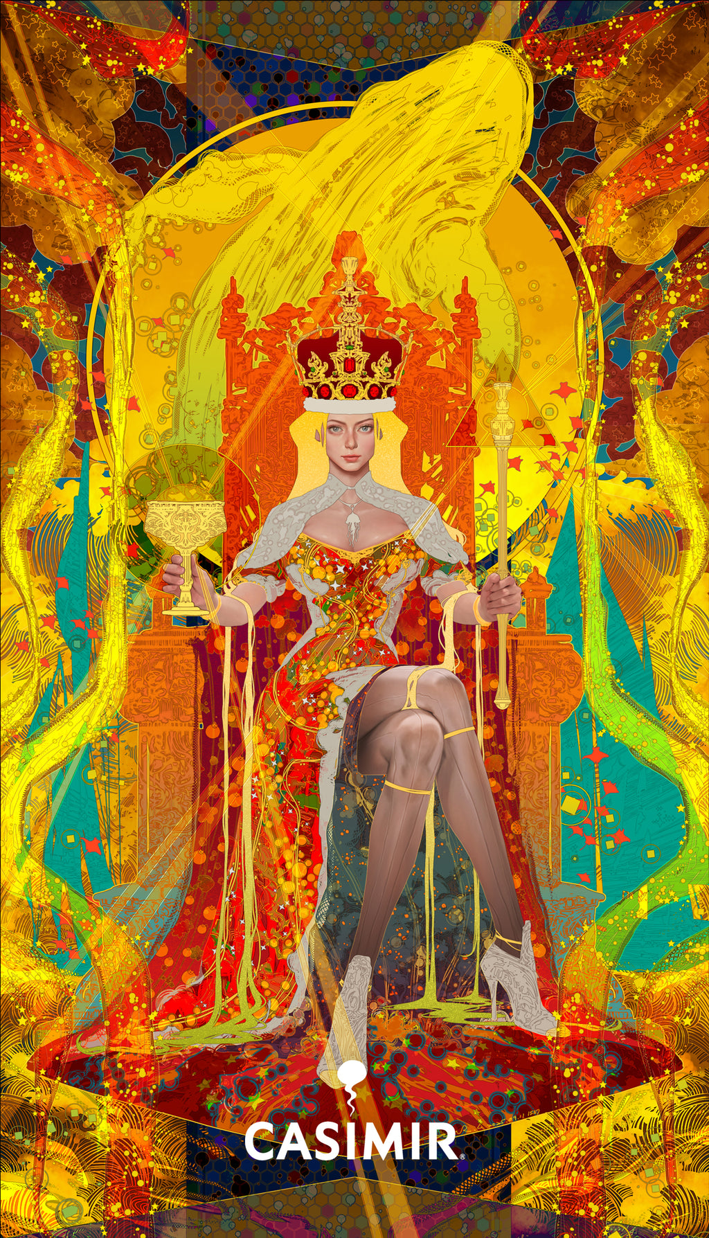聖杯國王｜King of Cups｜CASIMIR｜版畫