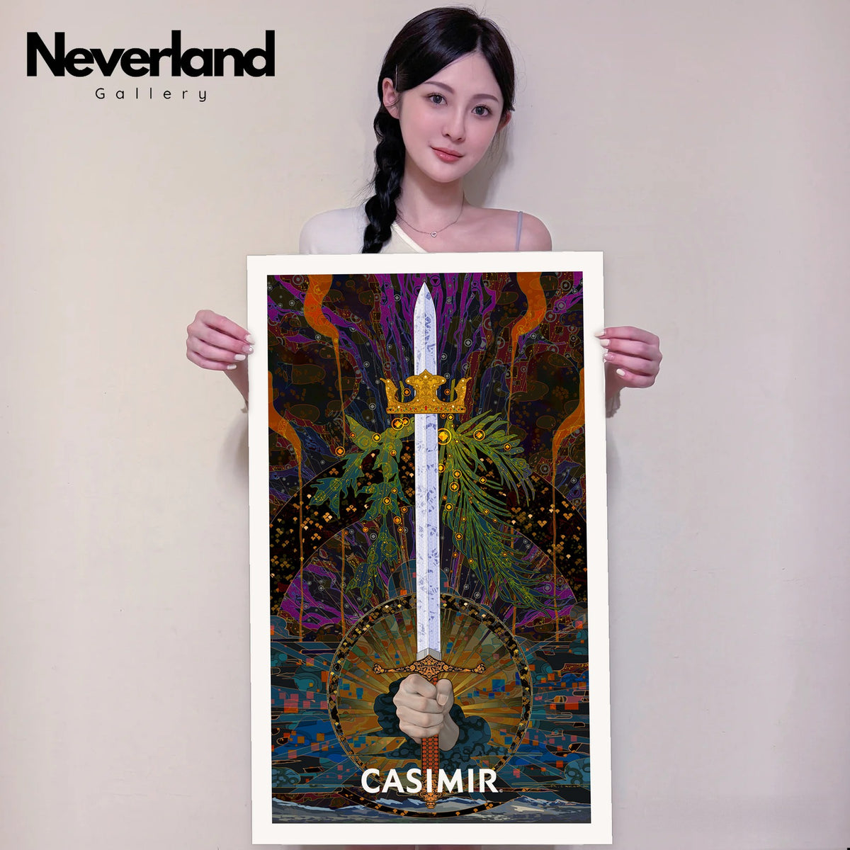 寶劍王牌｜CASIMIR｜版畫・實體手持示意