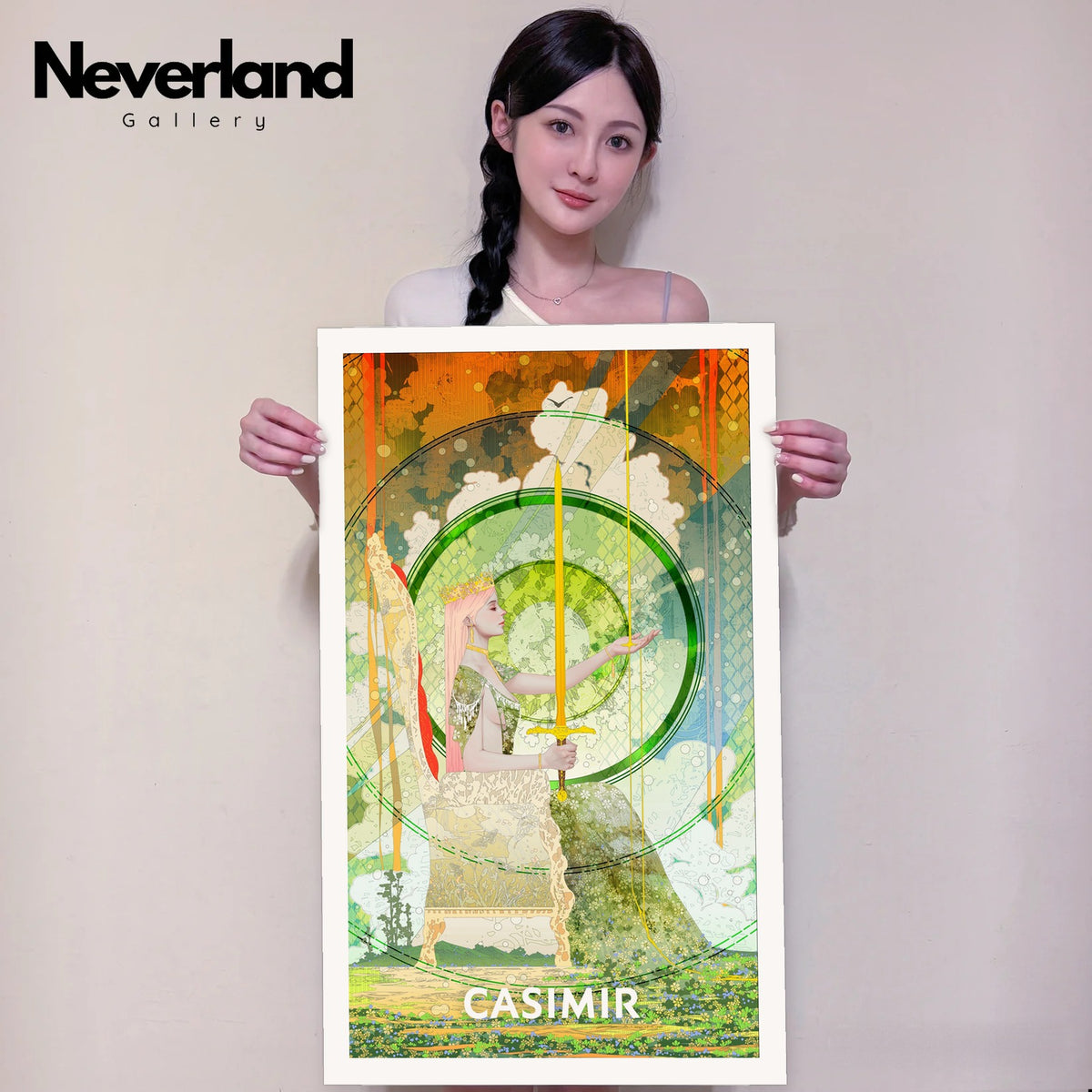 Queen of Swords | CASIMIR | Print – held in hand