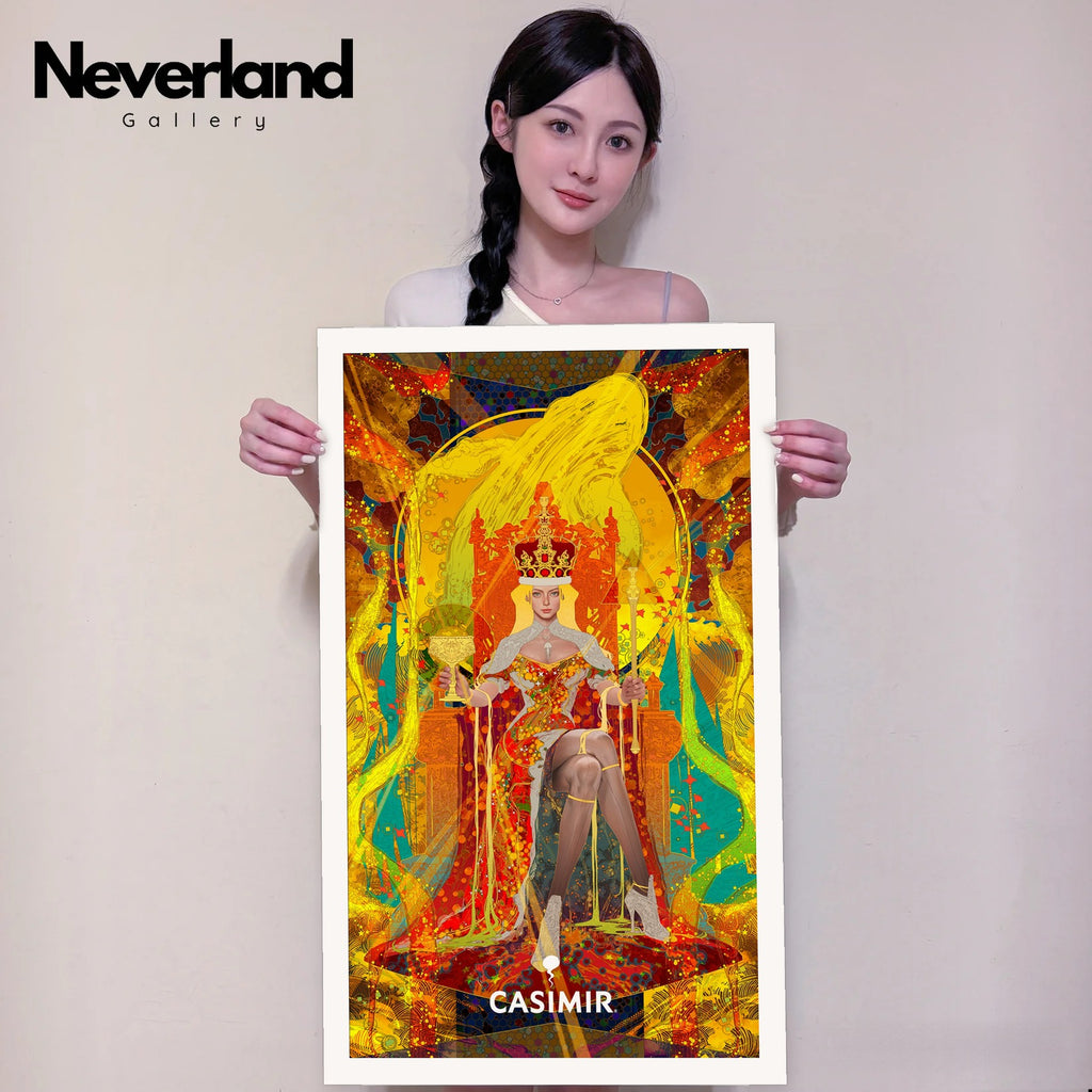 聖杯國王｜CASIMIR｜版畫・實體手持示意