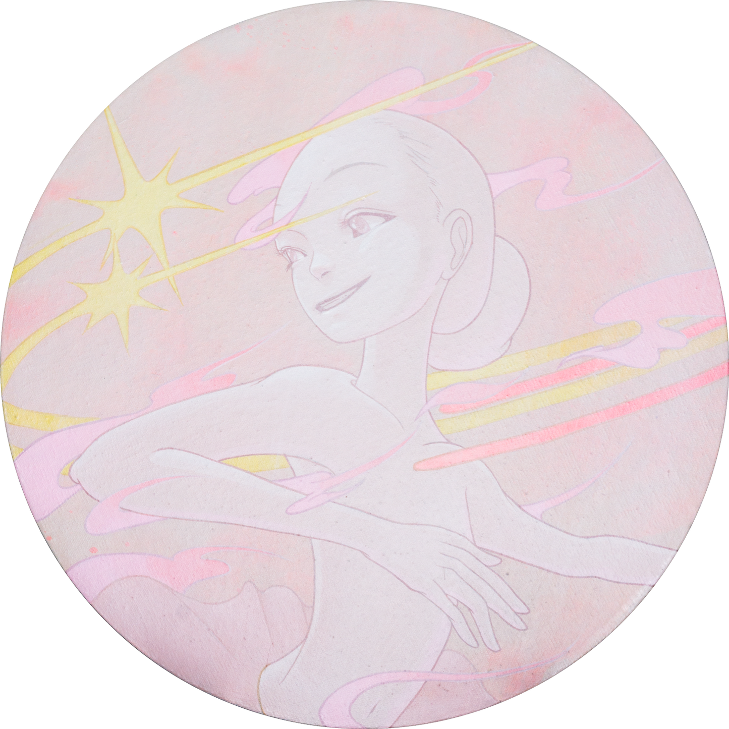 車のヘッドライトの前で踊るダンサー | ダンスダンスヘッドランプ