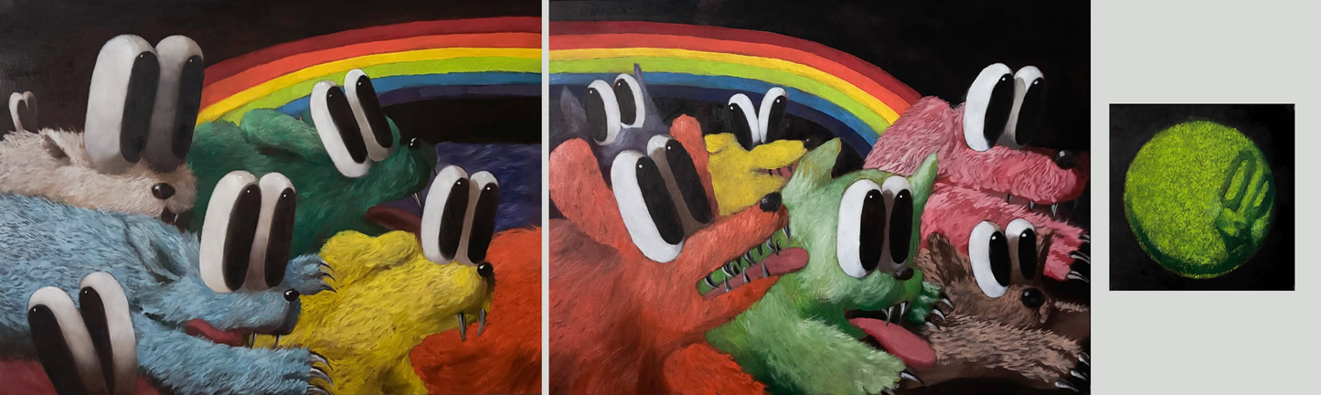 犬之年（三聯作）｜ Dog Years (Triptych)
