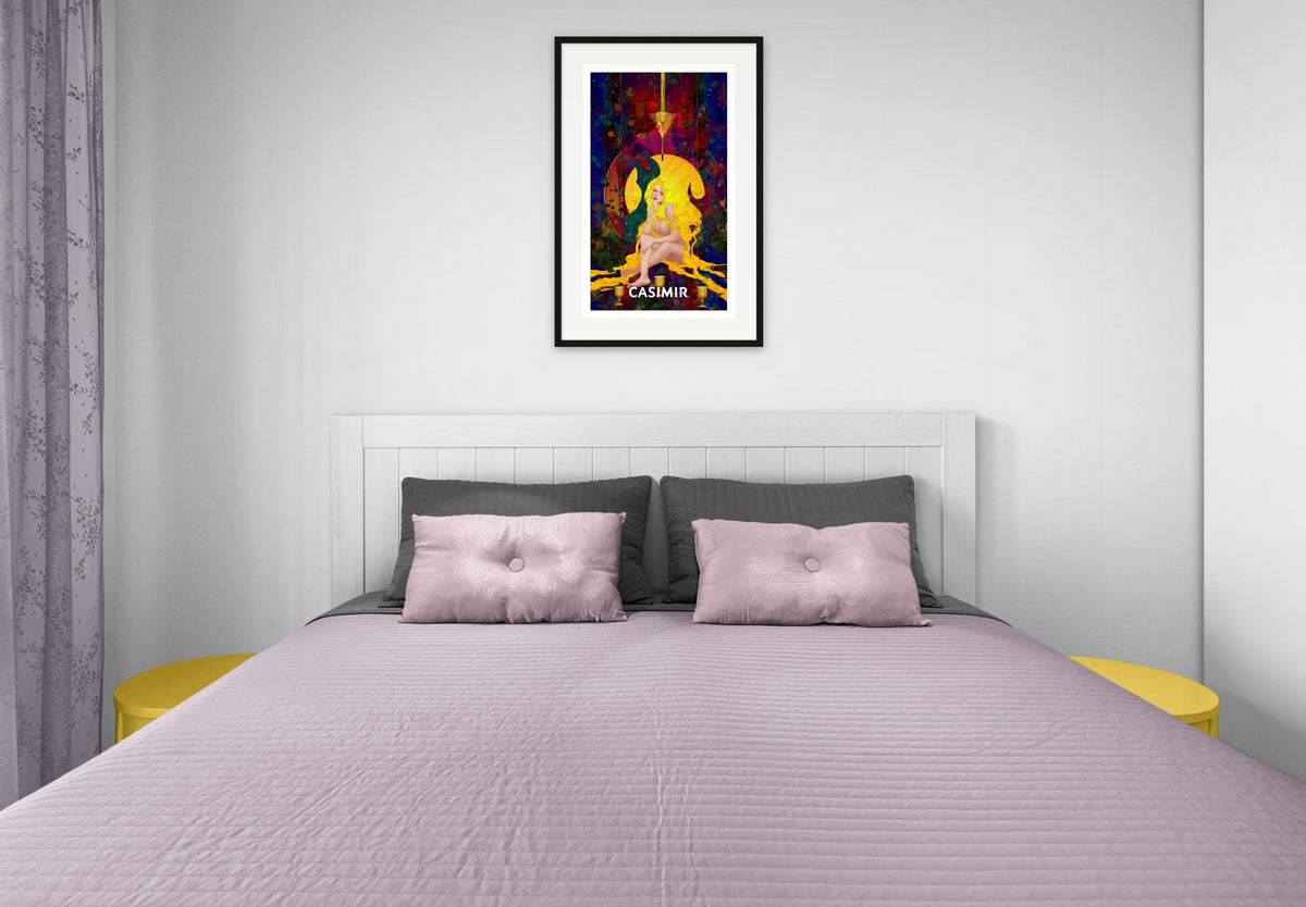 The Four of Cups | CASIMIR | Print – room view from afar