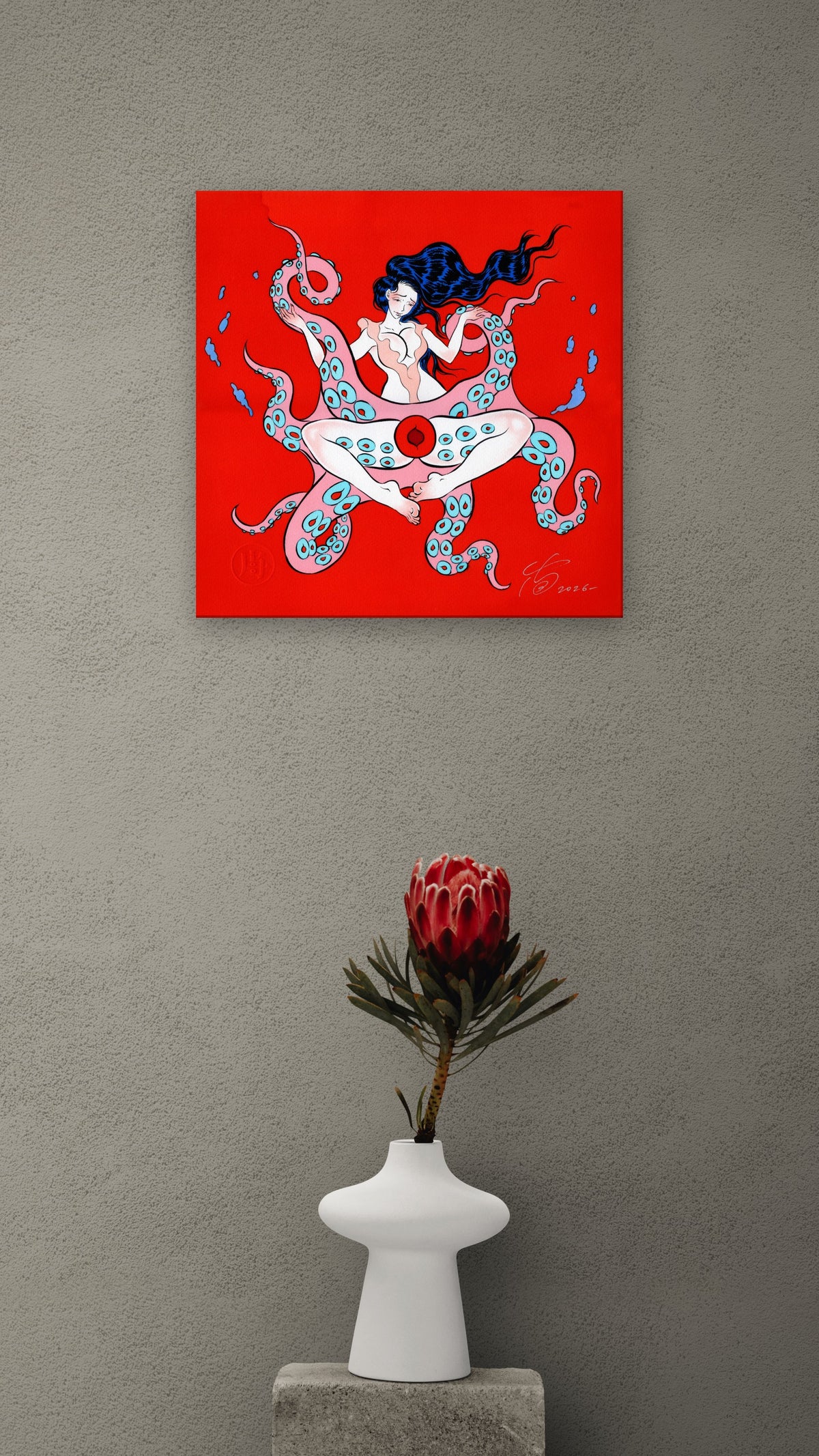 水中愛撫｜林昭緯｜原作・實景空間示意