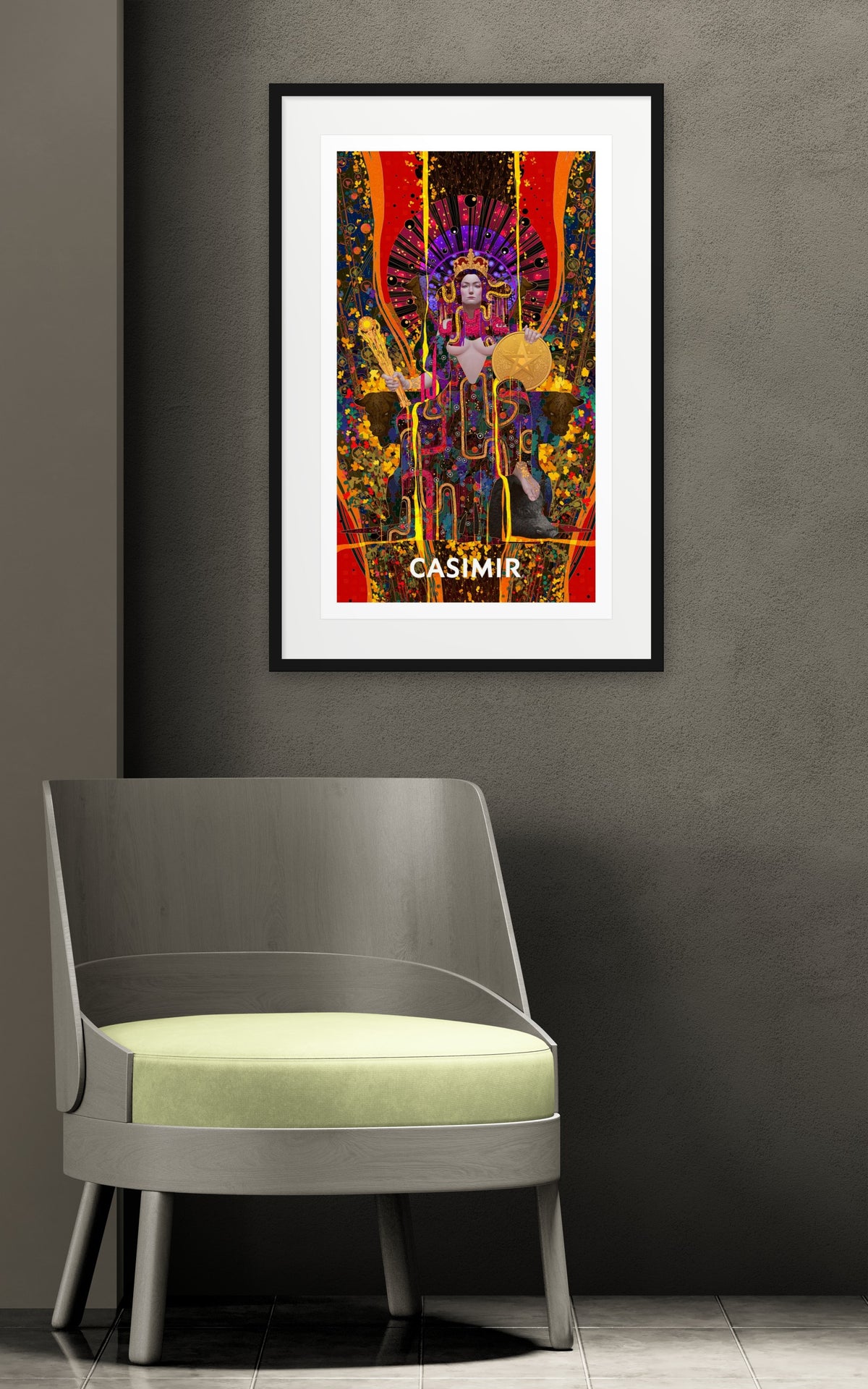 King of Pentacles | CASIMIR | Print – hung on the wall