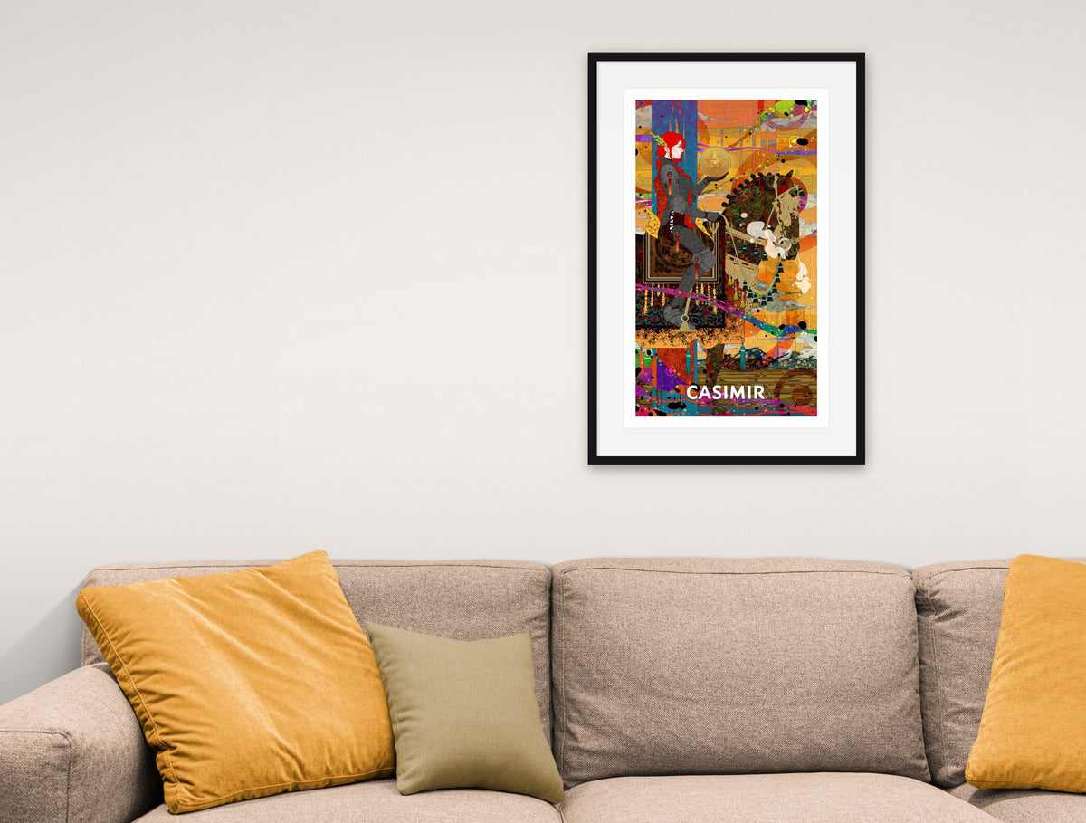 Knight of Pentacles | CASIMIR | Print – hung on the wall