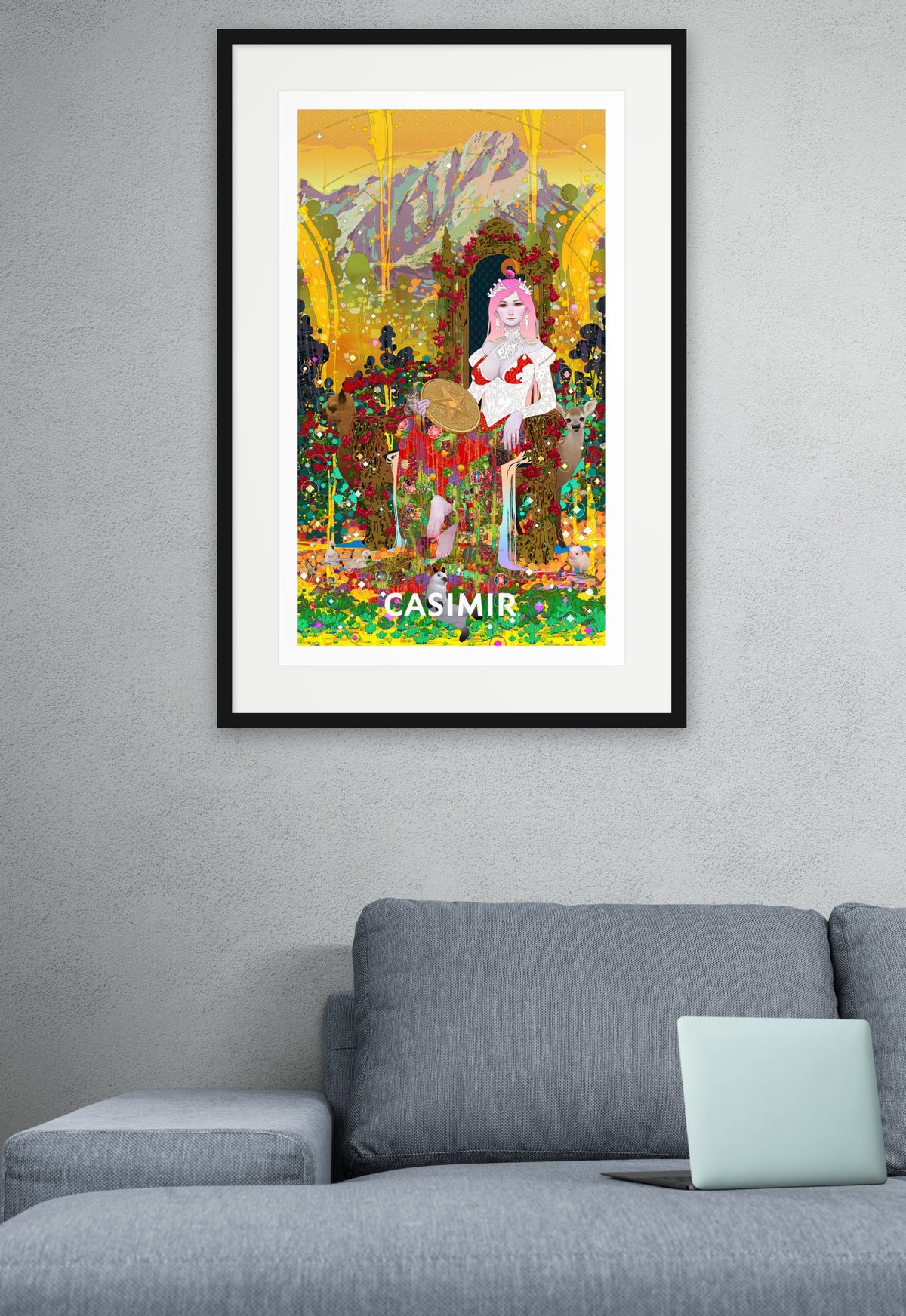 Queen of Pentacles | CASIMIR | Print – hung on the wall