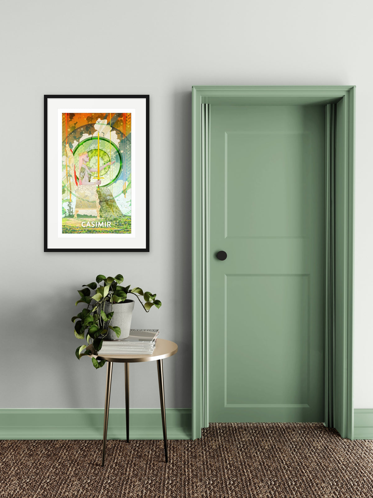 Queen of Swords | CASIMIR | Print – hung on the wall