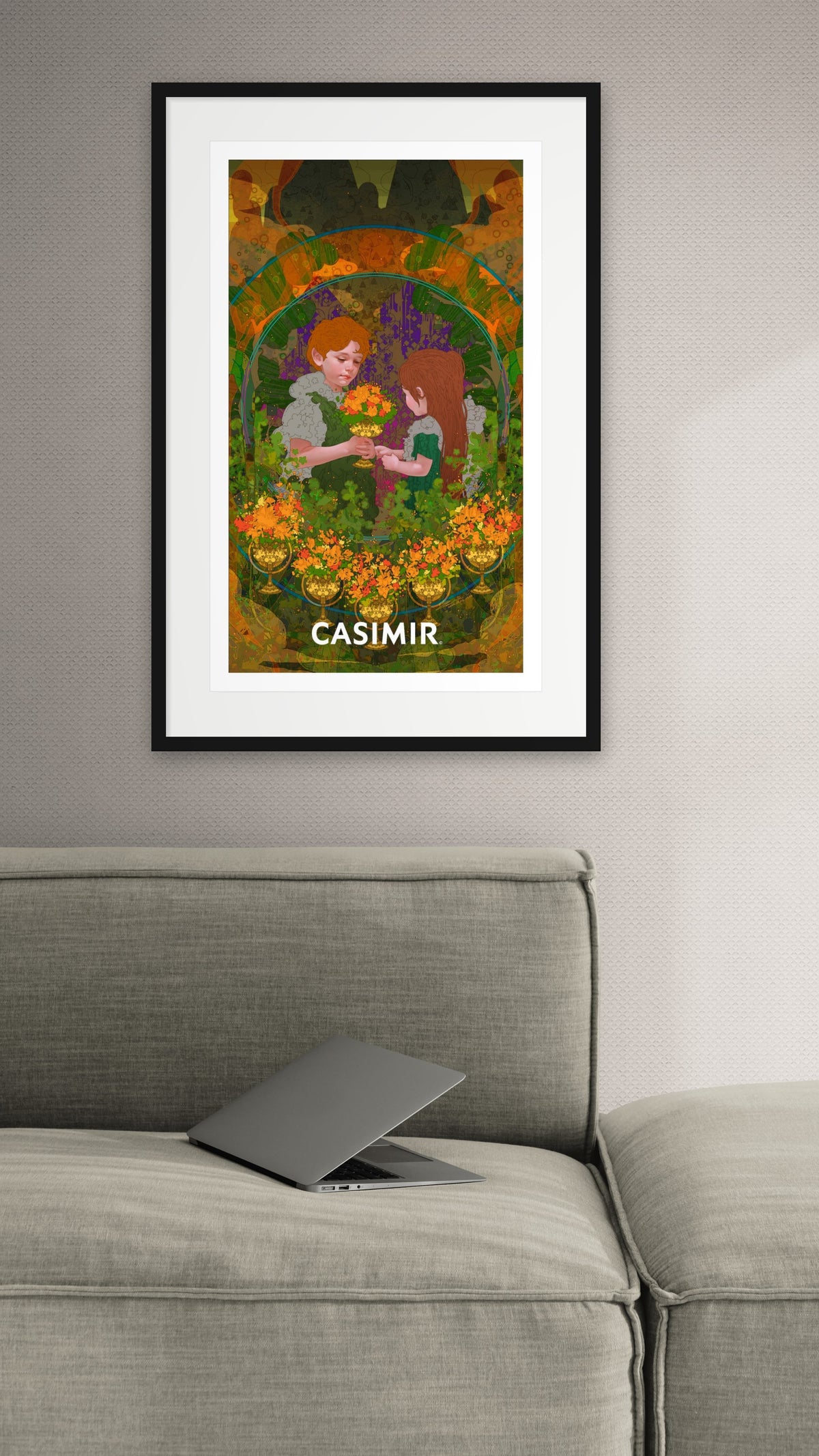 聖杯六｜CASIMIR｜版畫・掛畫空間示意